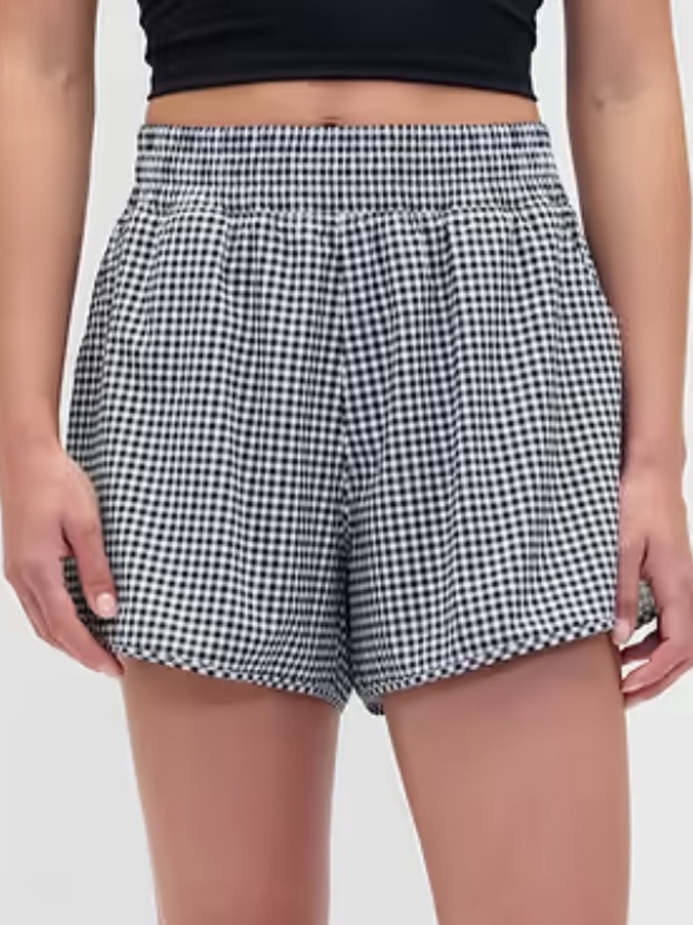 GapFit Tech High Rise Gingham Running Shorts (Size Large) - Sold Out Online!